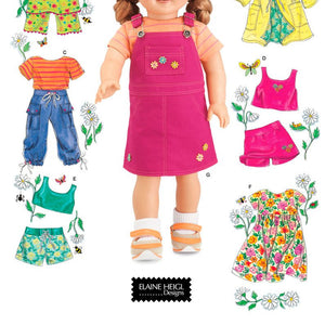 Simplicity Sewing Pattern 4654 Doll Clothes, One Size