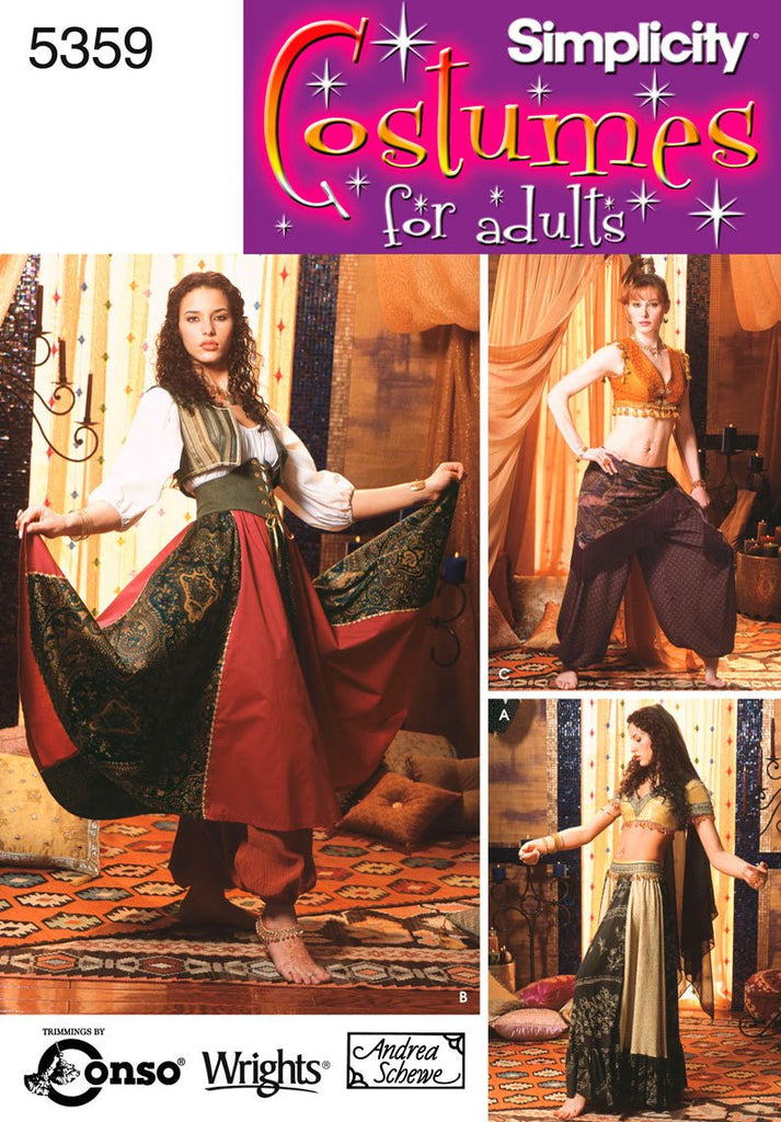 Simplicity Sewing Pattern 5359 Misses Costumes, RR (14-16-18-20)