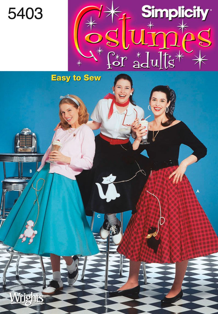 Simplicity Sewing Pattern 5403 Misses Costumes, R5 (14-16-18-20-22)
