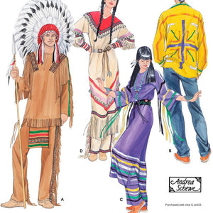 Simplicity Sewing Pattern 5446 Misses, Men and Teen Costumes, A (XS-S-M-L-XL)