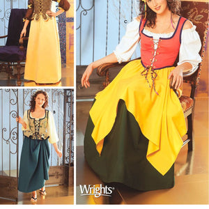 Simplicity Sewing Pattern 5582 – Female Renaissance Costumes Size DD (4-6-8-10)