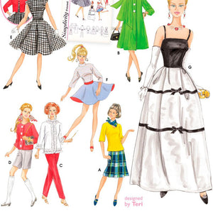 Simplicity Sewing Pattern 5785 Doll Clothes, One Size
