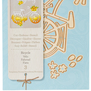 Spellbinders D-Lites Bicycle Etched Dies, Brown
