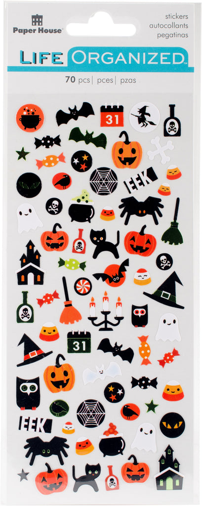 Paper House Productions Halloween Stickers, Micro, 3-Pack
