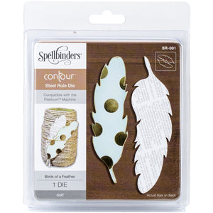 Spellbinders SR-001 Contour Steel Rule Dies, 5.5" x 6", Birds of a Feather