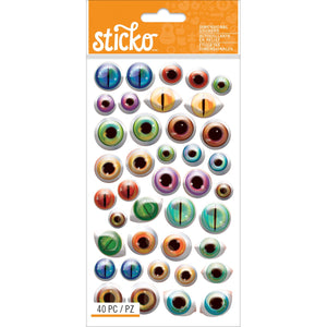 Sticko Creepy Eyeballs Halloween Stickers