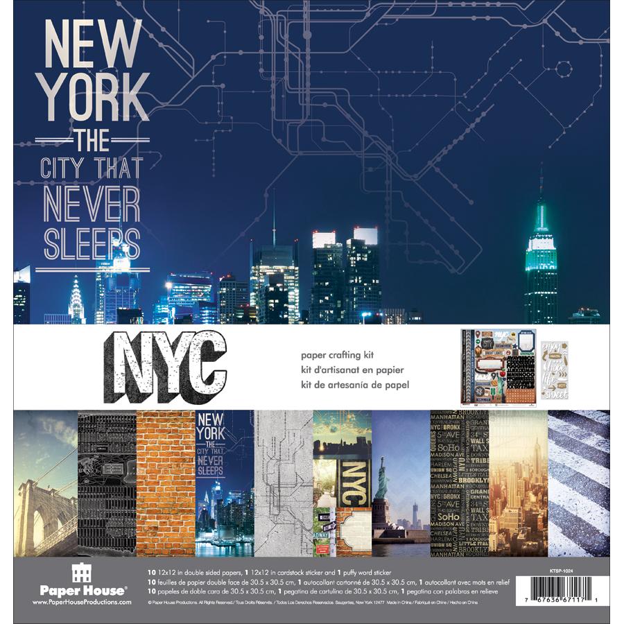 Paper House Paper Crafting Kit 12"X12", New York City