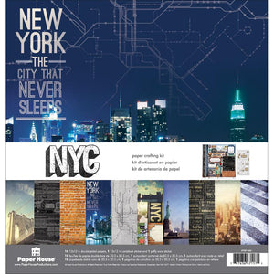 Paper House Paper Crafting Kit 12"X12", New York City