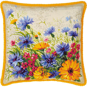 RIOLIS 10 Count Moorish Lawn Cushion Counted Cross Stitch Kit, 15.75 x 15.75"