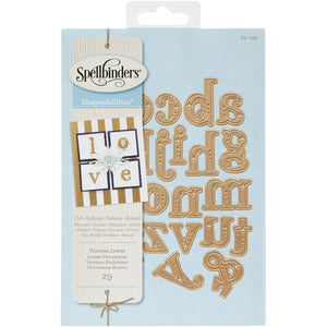 Spellbinders S6-036 Shapeabilities Simply Said Victorian Letters Etched/Wafer Thin Dies