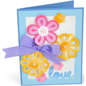 Sizzix 660706 Triplits Die Set, Flowers# 3 by Stephanie Barnard, 11/Pack