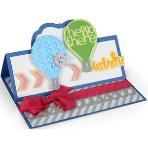 Sizzix 660707 Triplits Die Set, Hot Air Balloons by Stephanie Barnard, 9/Pack