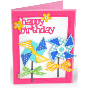 Sizzix 660708 Triplits Die Set, Pinwheels by Stephanie Barnard, 12/Pack