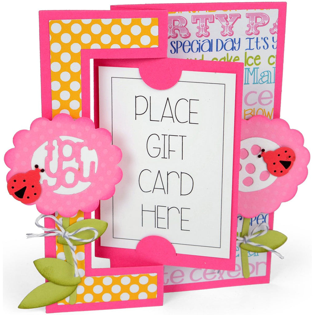 Sizzix 660714 Framelits Die Set Card, Card Flip-Its by Stephanie Barnard, 19/Pack