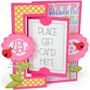 Sizzix 660714 Framelits Die Set Card, Card Flip-Its by Stephanie Barnard, 19/Pack