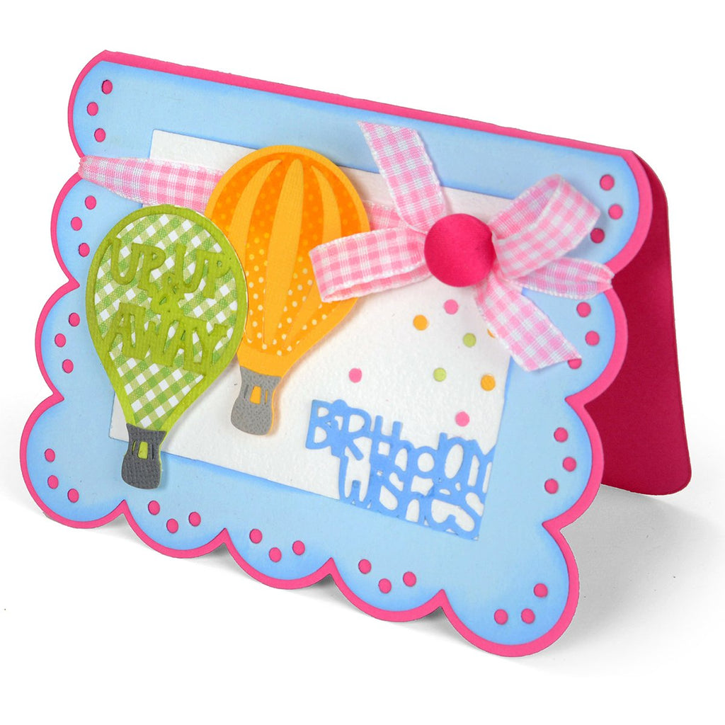 Sizzix 660721 Happy Drop-ins Sentiments by Stephanie Barnard Thinlits Die Set (5/Pack)