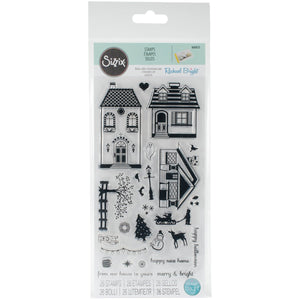 Sizzix Clear Stamps By Rachael Bright-Happy Home