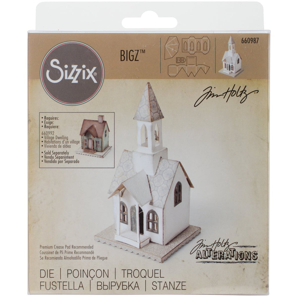 Sizzix 660987 Bigz Die Village Bell Tower by Tim Holtz