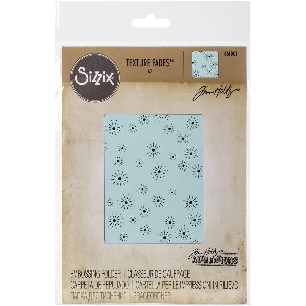 Sizzix 661001 Texture Fades Embossing Folder, Sparkles by Tim Holtz