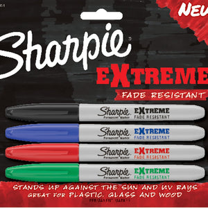 Sharpie Extreme Permanent Markers, 4-Pack, Assorted Colors (1927154)