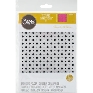 Sizzix Textured Impressions Embossing Folder Party Time Dots by Brenda Cottage Walton