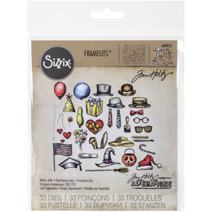 Sizzix 660953 Crazy Things Framelits Dies by Tim Holtz