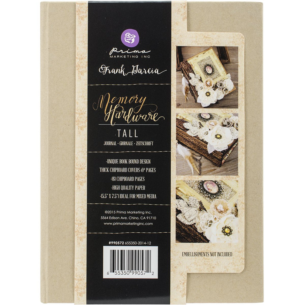 Prima Marketing Frank Garcia Memory Hardware Chip Journal-Kraft Tall W/6 Pages