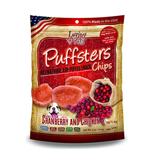 Puffsters - Cranberry And Chicken Chips | Loving Pet Products