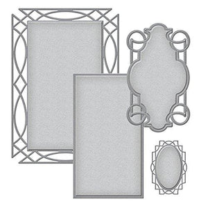 Spellbinders Nestabilities Intertwined Etched Dies, Brown