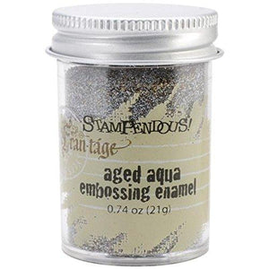 Stampendous Frantage Embossing Enamels, Aged Aqua Color