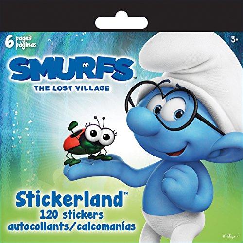 Smurfs 3 Movie Mini Stickerland Stickers Book - 6 Sheets