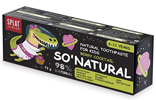 SPLAT Junior Berry Cocktail Natural Toothpaste for Children 6 – 11 Years, 73g