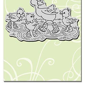 Stampendous Cling Rubber Stamp Puddle Ducks