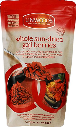 Linwoods Whole Sun-Dried Goji Berries 250g (Pack of 3)