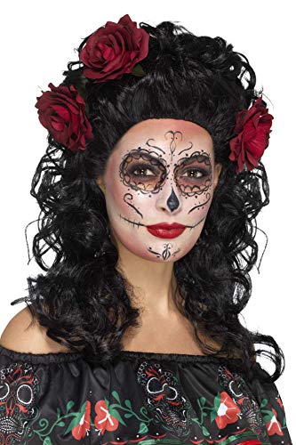 Smiffys 45061 Deluxe Day of The Dead Wig (One Size)
