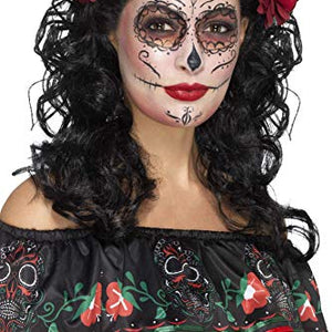 Smiffys 45061 Deluxe Day of The Dead Wig (One Size)