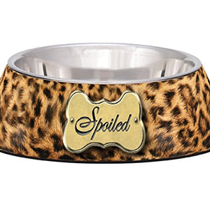 Small Milano Bowl- Spoiled Leopard Print | Loving Pet Products