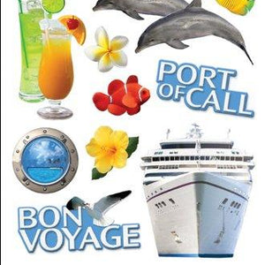 Paper House Productions STDM-0045E 3D Cardstock Stickers, Cruise.