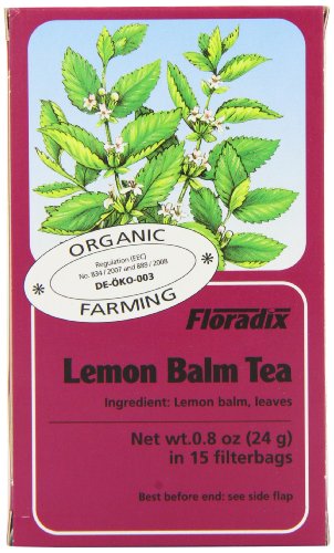 Salus Organic Lemon Balm Herb 15 Teabags (Pack of 6, Total 90 Teabags)