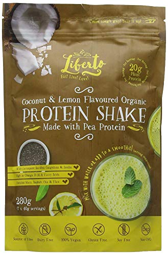 Liberto Organic Coconut Lemon Protein Shake 280g (Pack of 3)