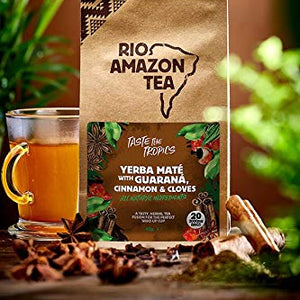 Rio Amazon Yerba Maté with Guaraná, Cinnamon and Cloves Tea 20 Bags