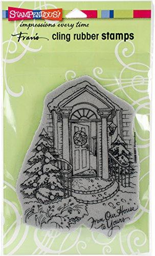 STAMPENDOUS Our Doorstep Cling Rubber Stamp