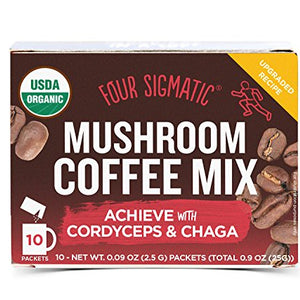 Four Sigmatic FSF Mushroom Coffee with Cordyceps and Chaga Sachets, 30 g