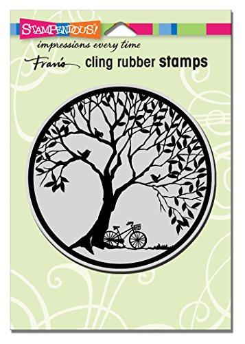 STAMPENDOUS Cling Stamp, Tree Circle