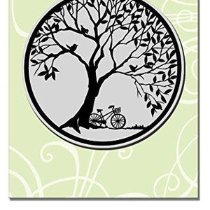 STAMPENDOUS Cling Stamp, Tree Circle
