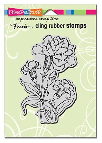 Stampendous Cling Rubber Stamp Carnation Blooms