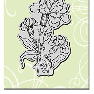 Stampendous Cling Rubber Stamp Carnation Blooms