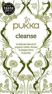 PUKKA HERBAL AYURVEDA Organic Cleanse - Nettle/Peppermint/Aloe Vera Herbal Tea 20sach (PACK OF 1)