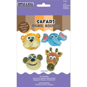 Quilled Creations Q433 Quilling Magnet Kit, Safari Animal