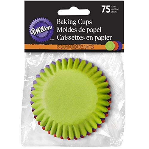 Orange, Green, Purple and Black Halloween Cupcake Liners